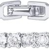 PAVOI 14K Gold Plated 3mm Cubic Zirconia Classic Tennis Bracelet | Gold Bracelets for Women | Size 6.5-7.5 Inch