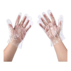 Disposable Food Prep Gloves – 500 Piece Plastic Food Safe Disposable Gloves, Food Handling, One Size Fits Most (500 PCS)