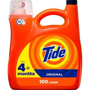 Tide Liquid Laundry Detergent, Original, 100 loads, 146 fl oz, HE Compatible