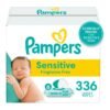 Choose your count – Baby Wipes, Pampers Sensitive Water Based Baby Diaper Wipes, Hypoallergenic and Unscented, 6 Pop-Top Packs, 336 Total Wipes (Packaging May Vary)